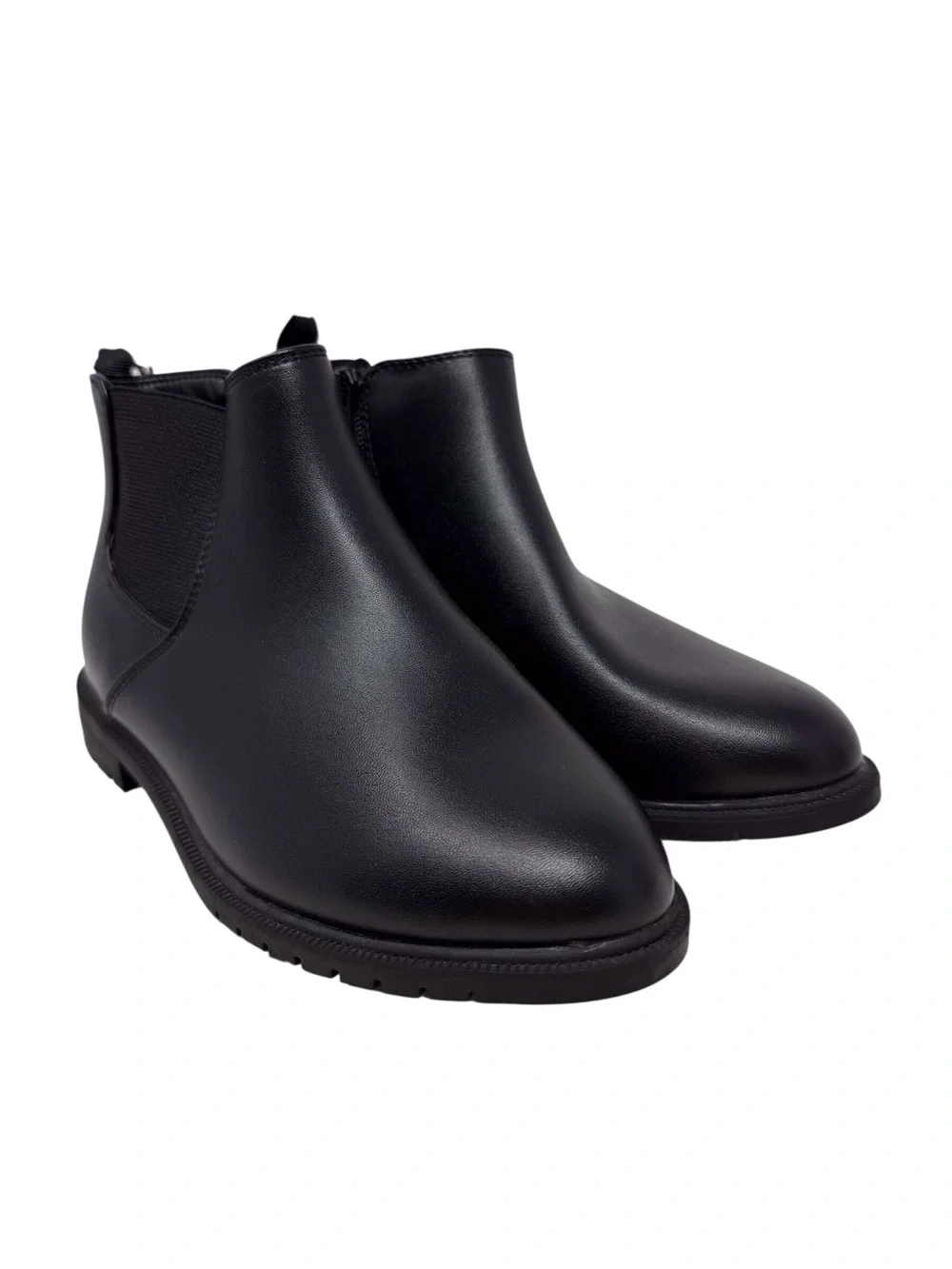 Cat & Jack Black/Brandy Zip Close Ankle Boot Girls Size 3 New With Tag